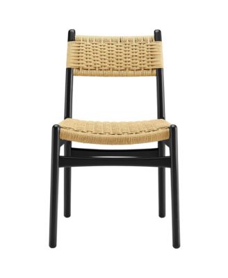 Wynn Rope and Wood Dining Side Chairs, Set of 2