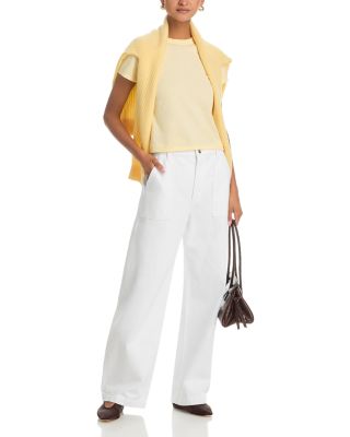 The Bow Cargo Jeans in White