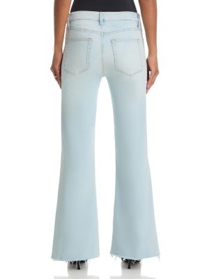 The Icon High Rise Flare Jeans in Preen Raw After