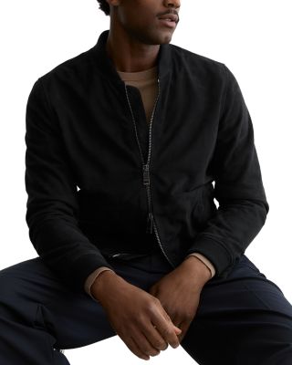 Bild Suede Zip Through Bomber Jacket