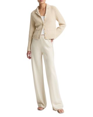 Flap Pocket Collared Cardigan