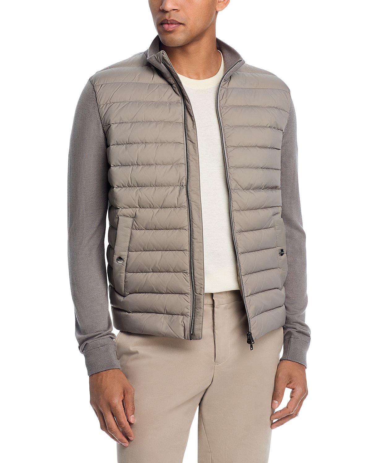 Herno Quilted Hybrid Wool, Silk & Nylon Jacket