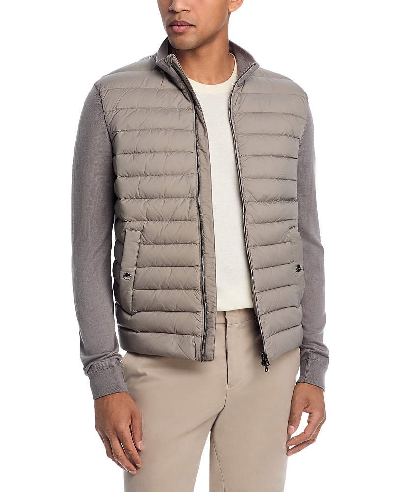 Herno Quilted Hybrid Wool, Silk & Nylon Jacket