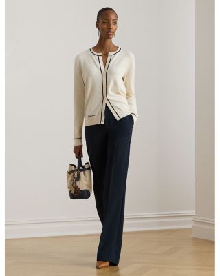 Two Tone Cardigan Sweater 