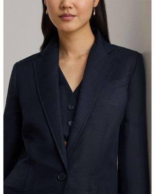 Linen Blend Twill Blazer