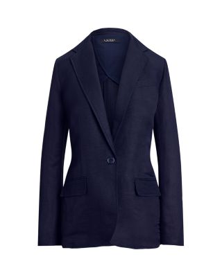 Linen Blend Twill Blazer