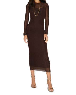 Rene Mesh Midi Dress