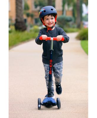  Maxi Foldable LED 3-Wheel Kids Scooter for Ages 5-12