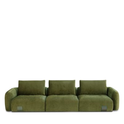 Three Piece Fabric Motion Sectional - Exclusive