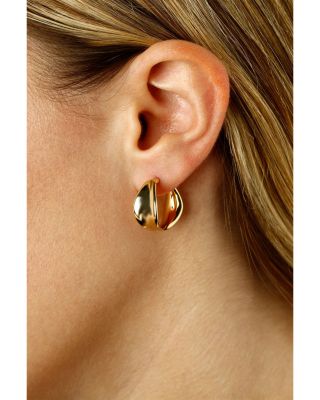 Graduated Hoop Earrings in 14K Yellow Gold