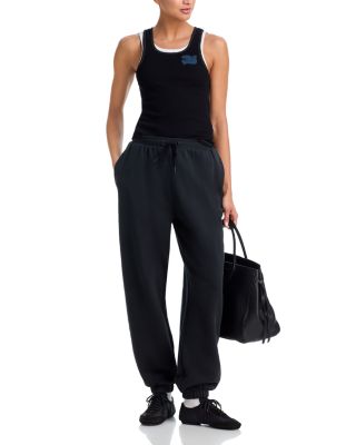 Cotton Ribbed Logo Tank