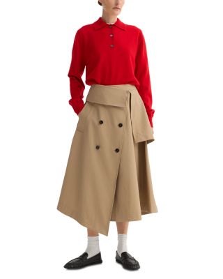 Deconstructed Trench Skirt