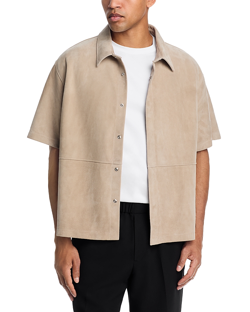 Frame Regular Fit Suede Shirt