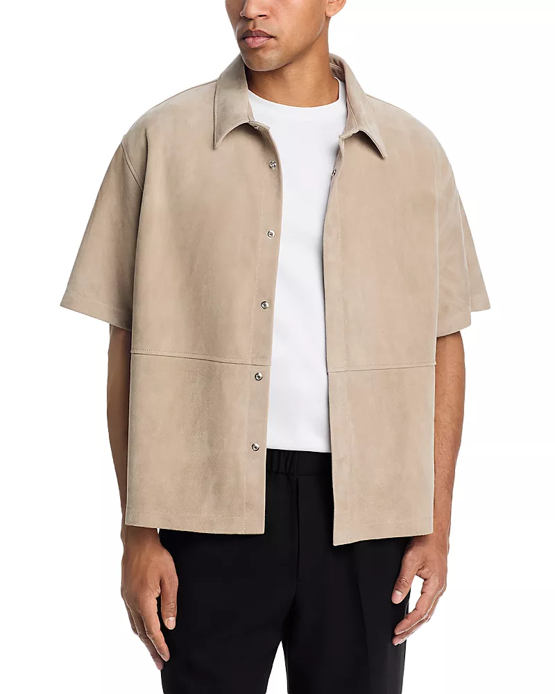 Frame Regular Fit Suede Shirt