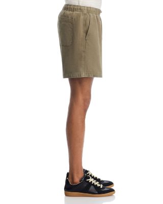 Regular Fit 5.5" Military Khaki Canvas Shorts