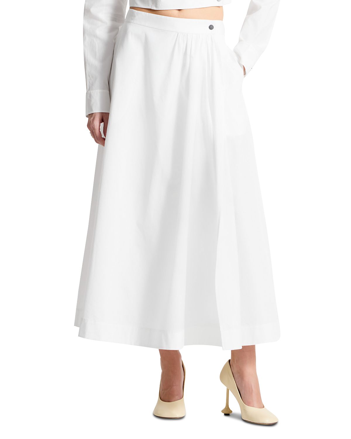 Saint Art Flora Poplin Skirt