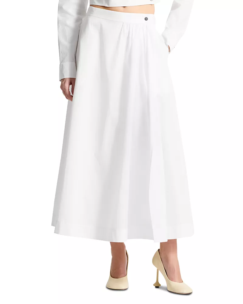 Saint Art Flora Poplin Skirt