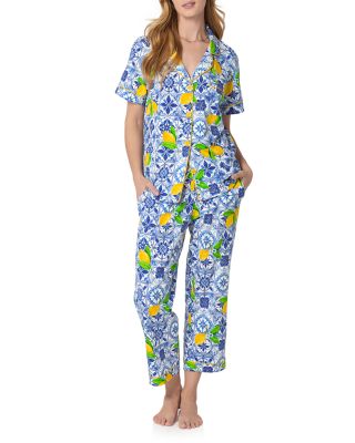 Stretch Jersey Cropped Pajama Set
