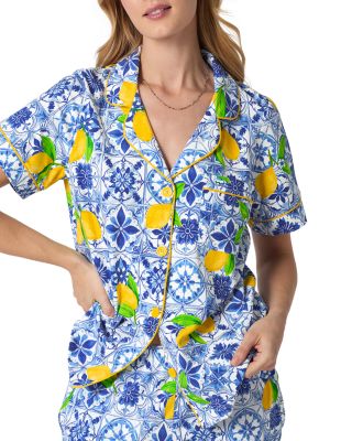 Stretch Jersey Cropped Pajama Set