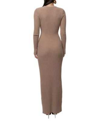  First Class Ribbed Maxi Dress