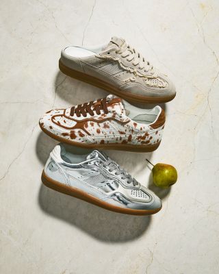 Women's TB.490 Mule Crochet Cream Leather Sneakers