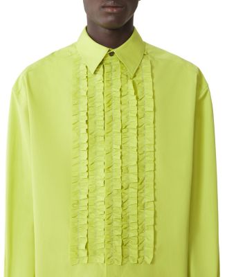 Cotton Poplin Bib Front Shirt