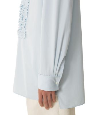 Cotton Poplin Bib Front Shirt