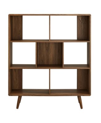Transmit 7 Shelf Wood Grain Bookcase