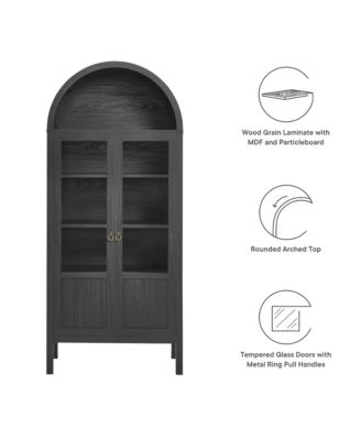 Tessa Tall Arched Storage Display Cabinet