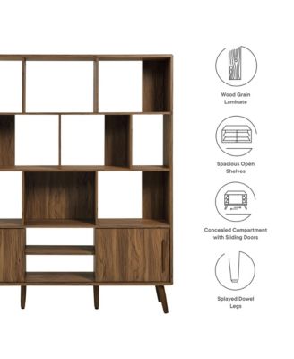 Transmit 59" Bookcase with Sliding Doors