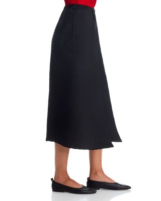 Plaster Pleats Solid Crop Pants