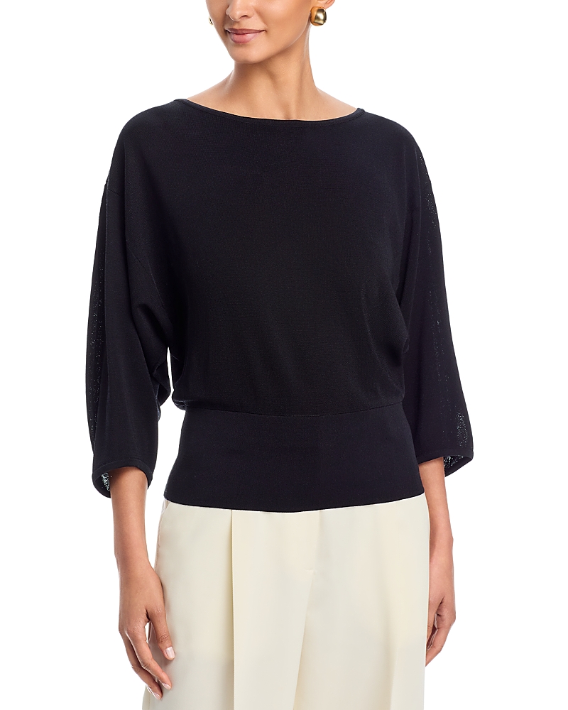 Lafayette 148 New York Blouson Wide Sleeve Sweater