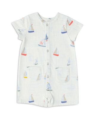 Unisex Short Sleeve Pocket Romper - Baby, Little Kid