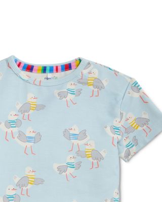 Unisex Gulls Just Wanna Have Fun RightFit™ Magnetic Pajama Set - Little Kid, Big Kid