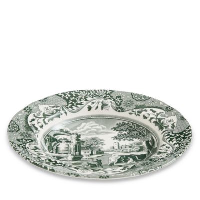 Heritage Green Italian Soup Plate, Set of 4