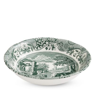 Heritage Green Italian Cereal Bowl, Set of 4