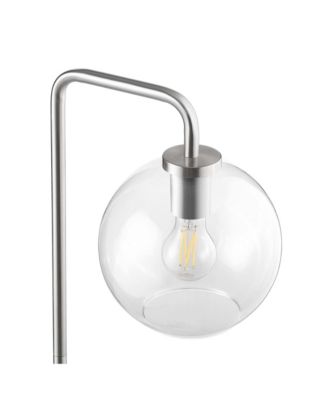  Silo Glass Globe Glass and Metal Floor Lamp