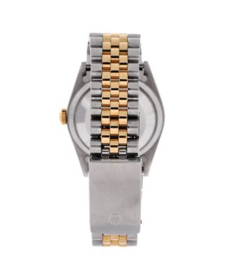  Oyster Perpetual Datejust Automatic Watch in Stainless Steel and Gold with Diamond Markers 36mm