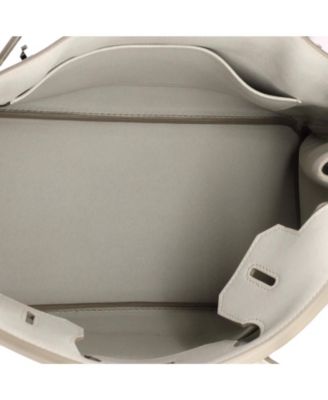 Birkin 30 Handbag Light Swift with Palladium Hardware