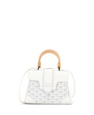  Mini Saigon Top Handle Bag Coated Canvas with Leather