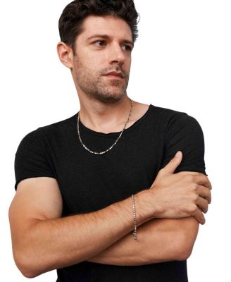 Sterling Silver Cube Link Bracelet