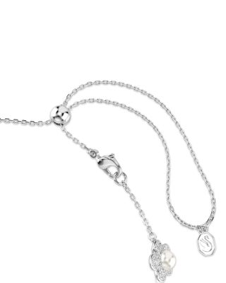 Ariana Grande x Swarovski Crystal & Imitation Pearl Flower Choker Necklace, 11.75-17.37"