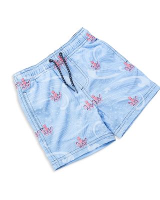 Boys' H2O & Embroidered Octopus Icon Swim Trunks - Little Kid