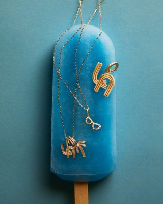 14K Yellow Gold Diamond Sunglasses Pendant Necklace. 15-16"