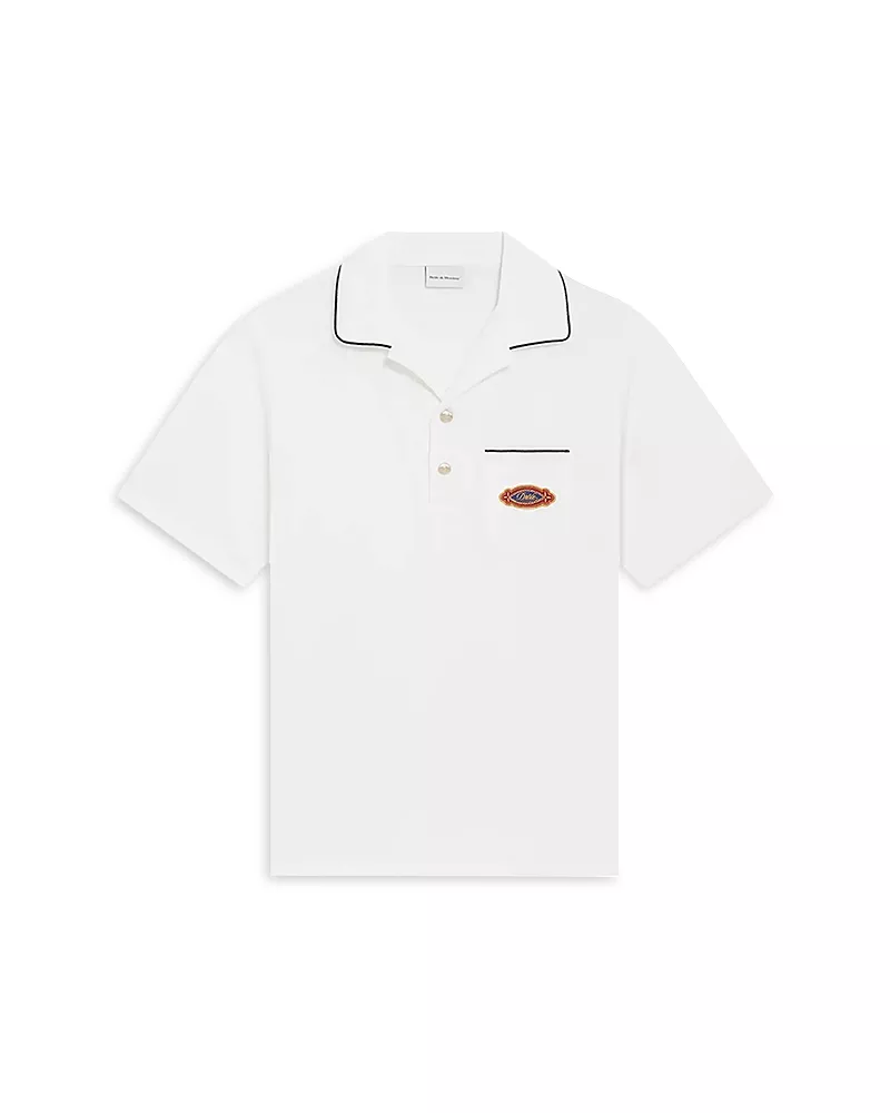 Drole De Monsieur Logo Patch Polo Shirt