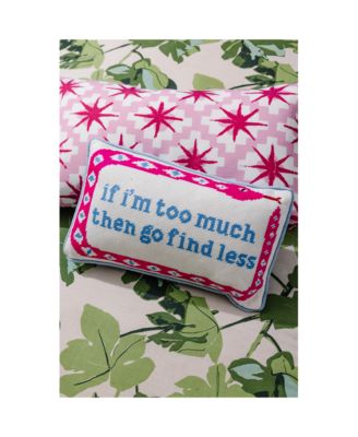 Go Find Less Needlepoint Decorative Pillow