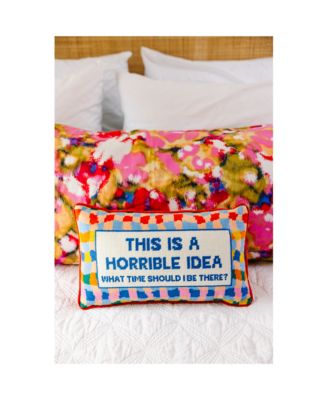 Horrible Idea Needlepoint Decorative Pillow