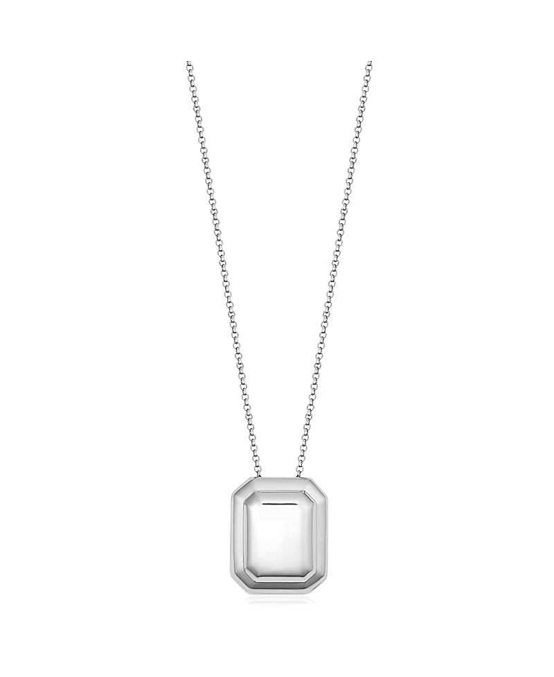 Oradina Sterling Silver Cufflink Pendant Necklace