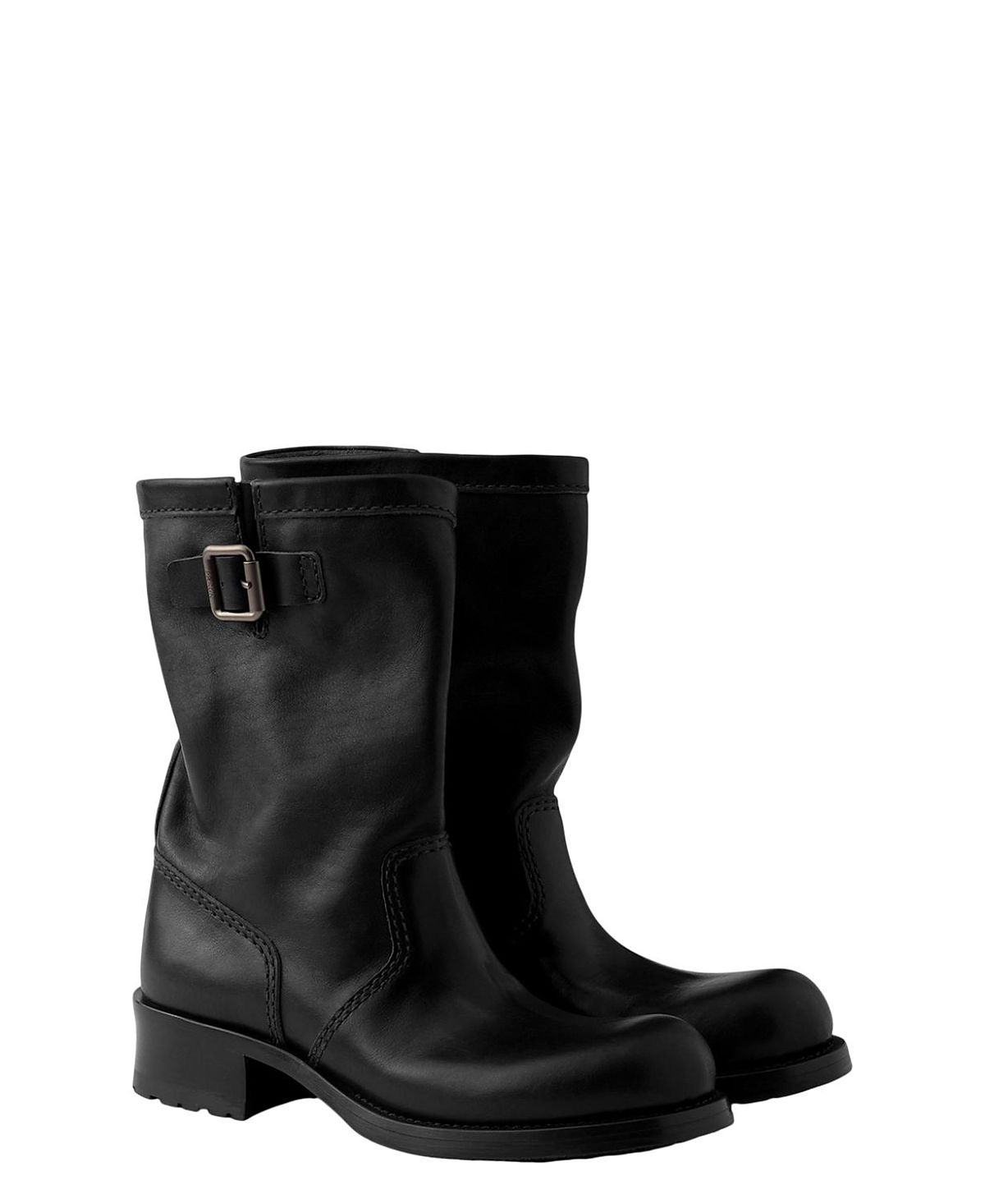 Prada Men's Leather Mid-Calf Boots