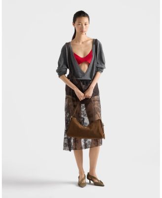 Aimee Large Nubuck Leather Shoulder Bag